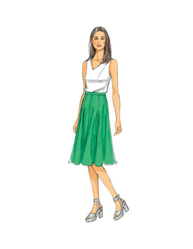 Patrón de falda y falda-pantalón - Butterick 6179