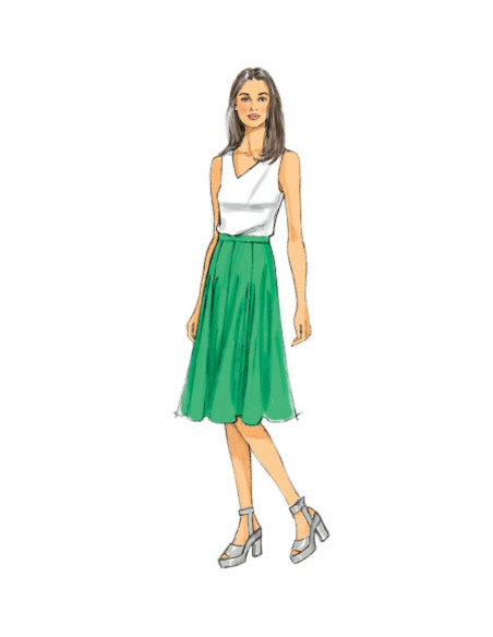 Patrón de falda y falda-pantalón - Butterick 6179