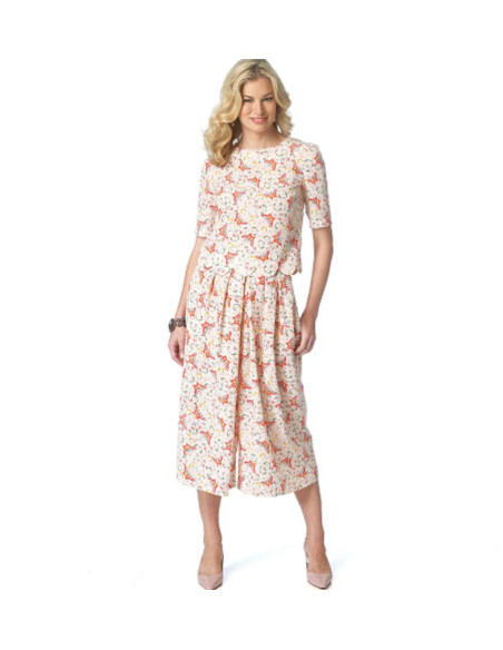 Patrón de falda-pantalón - Butterick 6178