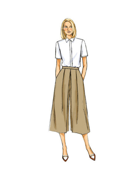 Patrón de falda-pantalón - Butterick 6178