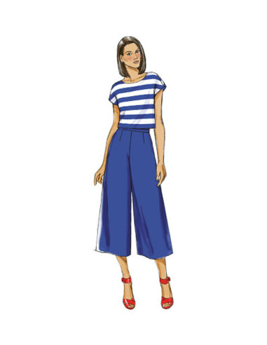 Patrón de falda-pantalón - Butterick 6178
