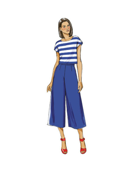 Patrón de falda-pantalón - Butterick 6178