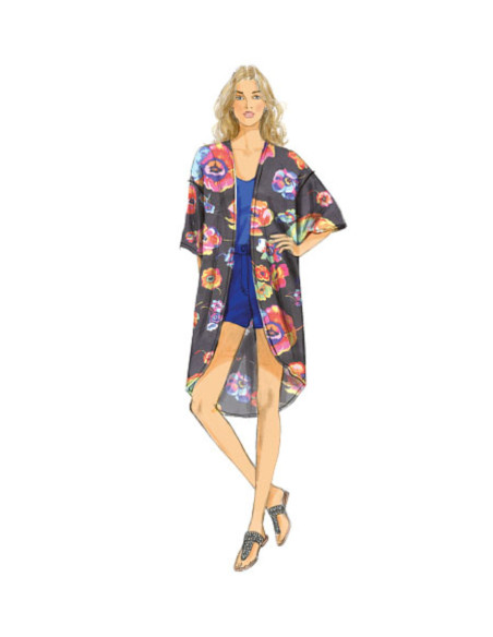 Patrón de kimono - Butterick 6176