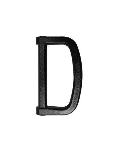 Anillo en D de plástico 25 mm - Negro