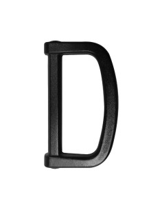 Anillo en D de plástico 30 mm - Negro