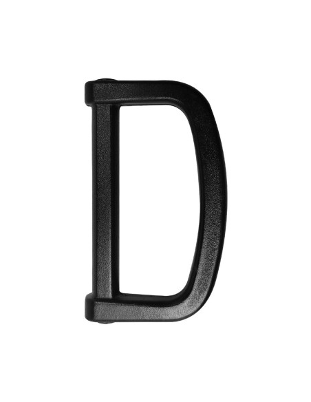 Anillo en D de plástico 30 mm - Negro