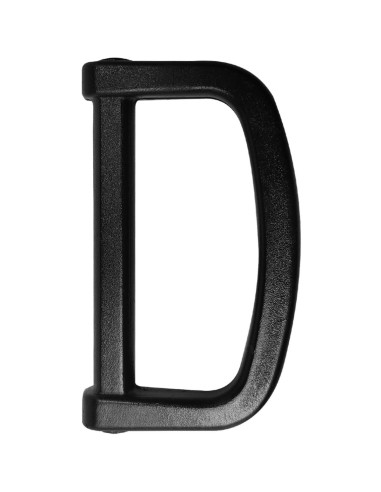 Anillo en D de plástico 40 mm - Negro