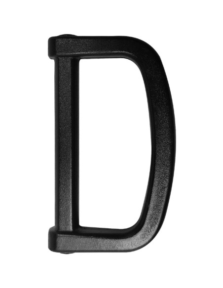 Anillo en D de plástico 40 mm - Negro