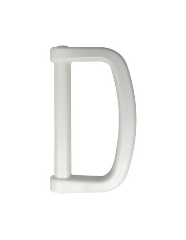 Anillo en D de plástico 30 mm - Blanco