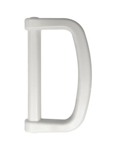 Anillo en D de plástico 40 mm - Blanco