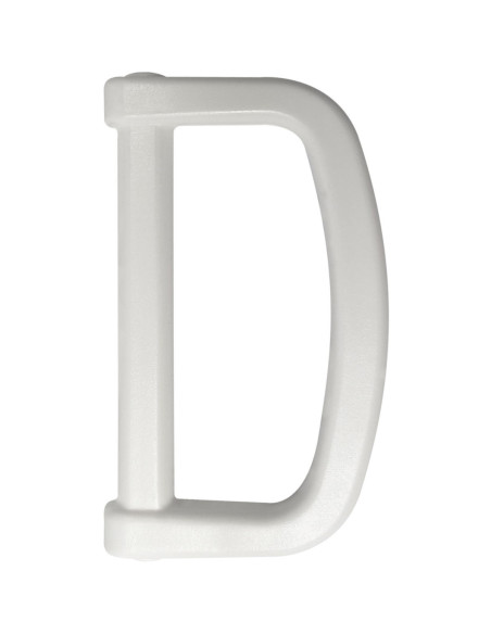 Anillo en D de plástico 40 mm - Blanco