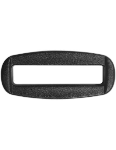 Pasador rectangular de plástico negro de 40 mm