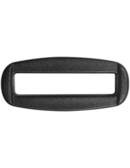 Pasador rectangular de plástico negro de 40 mm