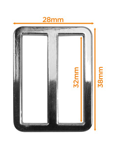 Hebilla de metal premium - Plata 32 mm 2