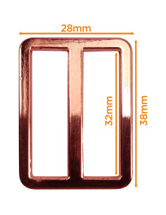 Hebilla de metal premium - Oro rosa 32 mm 2