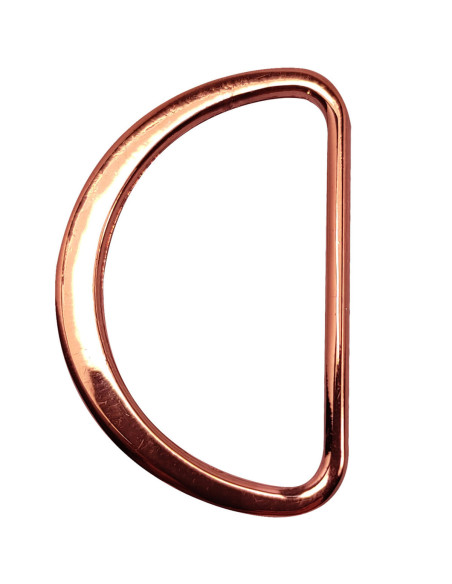 Medio anillo plano soldado 32 mm - Oro rosa