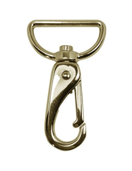 Mosquetón de metal premium - Oro amarillo 65 x 32 mm