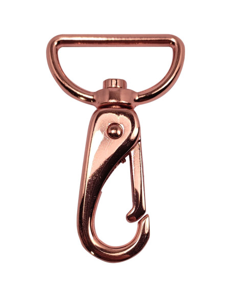 Mosquetón de metal premium - Oro rosa 65 x 32 mm
