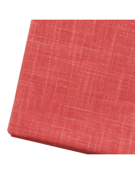 Cupón de tela sashiko 50 cm x 55 cm - Coral