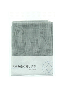 Cupón de tela sashiko 50 cm x 55 cm - Gris 2