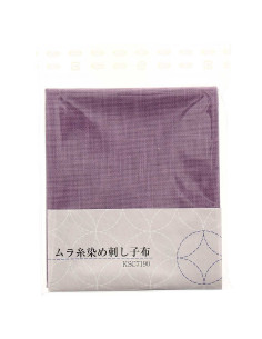 Cupón de tela sashiko 50 cm x 55 cm - Lila 2