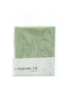 Cupón de tela sashiko 50 cm x 55 cm - Almendra 2