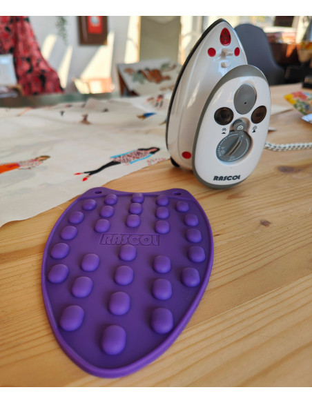 Reposo para plancha mini de silicona Rascol - Violeta
