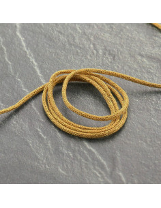 Cordón lurex Saxo 2 mm - Ocre y oro