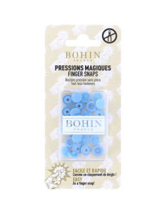 Botones de presión mágicos sin pinza de 9 mm - Azul cielo