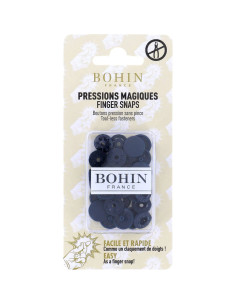 Botones de presión mágicos sin pinza 13 mm - Azul marino