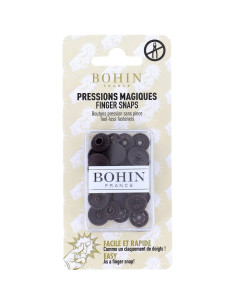Botones de presión mágicos sin pinza 13 mm - Marrón