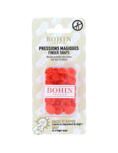 Botones de presión mágicos sin pinza de 13 mm - Naranja