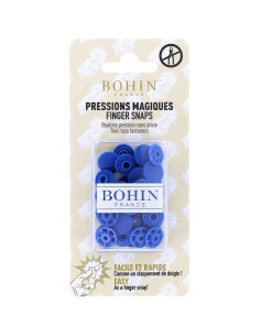Botones de presión mágicos sin pinza de 13 mm - Azul real