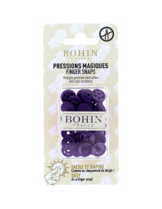 Botones de presión mágicos sin pinza de 13 mm - Violeta
