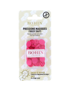 Botones de presión mágicos sin pinza 13 mm - Fucsia