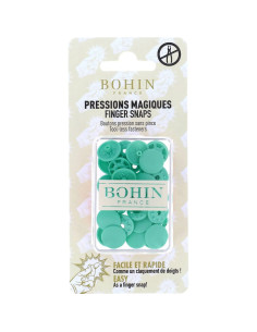 Botones a presión mágicos sin pinza de 13 mm - Verde agua