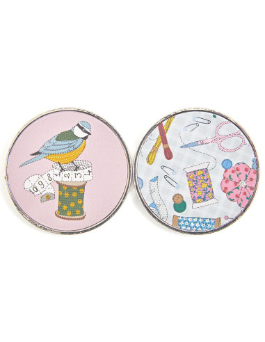 Juego de 2 pesas para costura - Pájaros