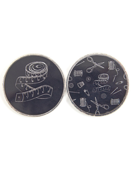 Juego de 2 pesas para costura - Negro