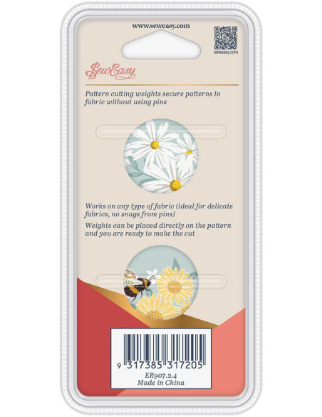 Juego de 2 pesas para costura - Margaritas