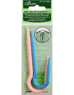 Juego de 2 agujas Jumbo para trenzas