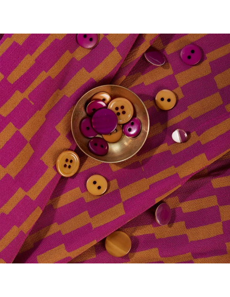 Tejido viscosa Domino Dahlia - Atelier Brunette