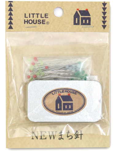 Caja de 80 alfileres ultra finos Shibori Dragon Little House