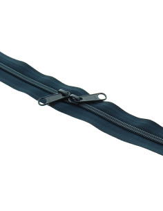 Cierre de nylon espalda con espalda para bolsas 60 cm - Azul marino