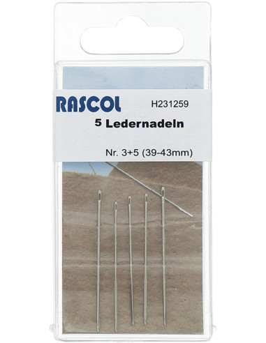 Agujas para cuero Rascol