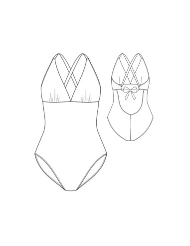 Patrón de traje de baño - Baño de medianoche - Lise Tailor