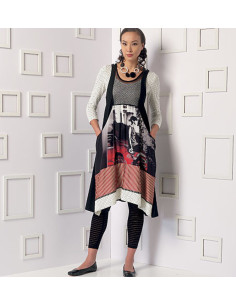 Patrón de blusa, vestido y medias - Vogue 9108