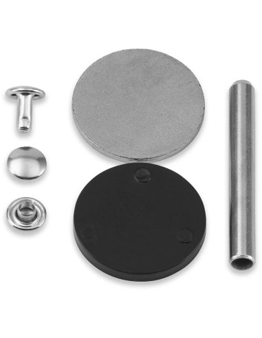 Juego de 25 remaches tubulares de 3-4 mm plateados VARIO Creative Tool