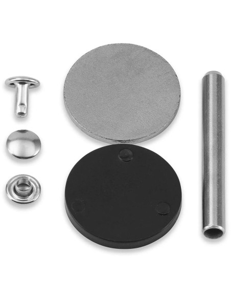 Juego de 25 remaches tubulares de 3-4 mm plateados VARIO Creative Tool