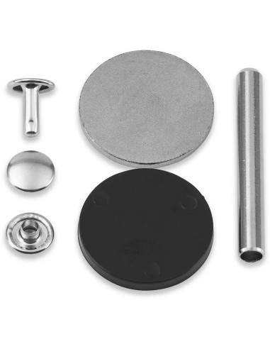 Juego de 20 remaches tubulares 4-6 mm plata VARIO Creative Tool