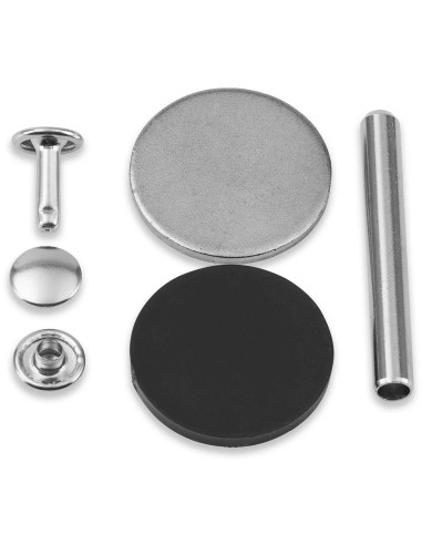 Juego de 12 remaches tubulares de 6-9 mm en plata VARIO Creative Tool